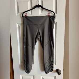 Under Armour Charcoal Performance Capri Leggings